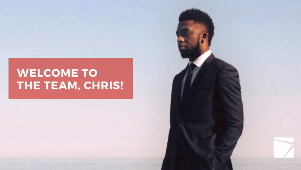 Welcome to the team, Chris!  