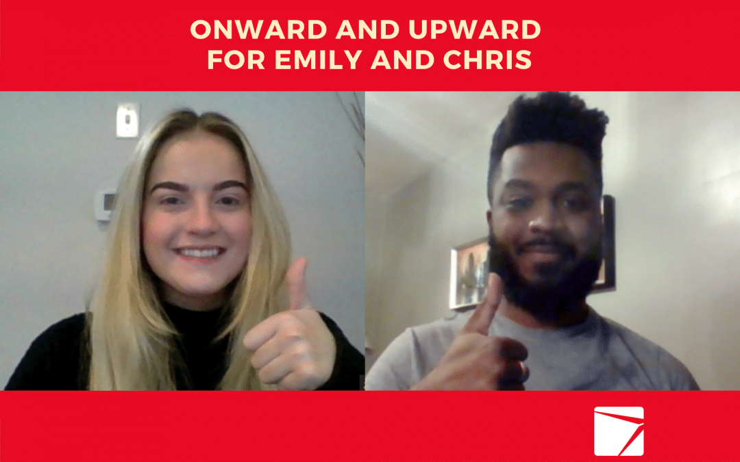 Onward and Upward for Emily and Chris